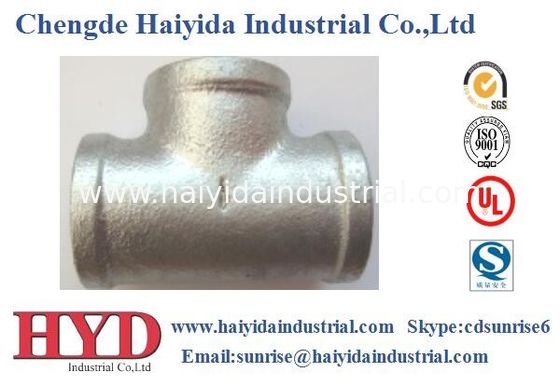 China Fábrica galvanizada TEE de la UL del arrabio de la instalación de tuberías del hierro maleable proveedor