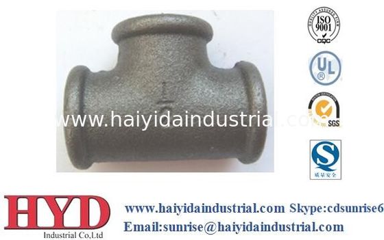 China TEE galvanizado tubo de hierro maleable de acero fundido UL fábrica proveedor