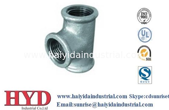 China TEE galvanizado tubo de hierro maleable de acero fundido UL fábrica proveedor