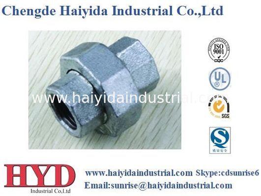 China Unión galvanizado de hierro maleable tubo de acoplamiento de hierro fundido UL fábrica proveedor