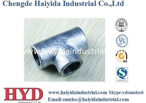 China Fábrica galvanizada TEE de la UL del arrabio de la instalación de tuberías del hierro maleable proveedor