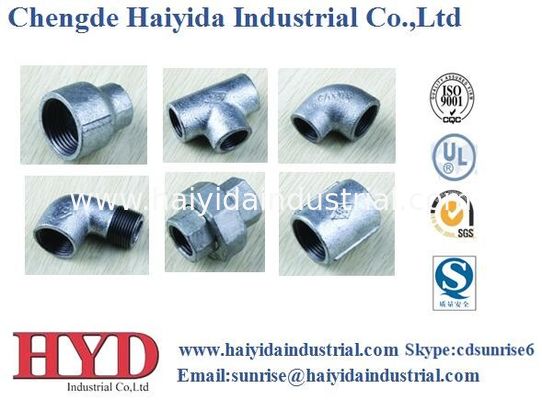 China Fábrica galvanizada TEE de la UL del arrabio de la instalación de tuberías del hierro maleable proveedor