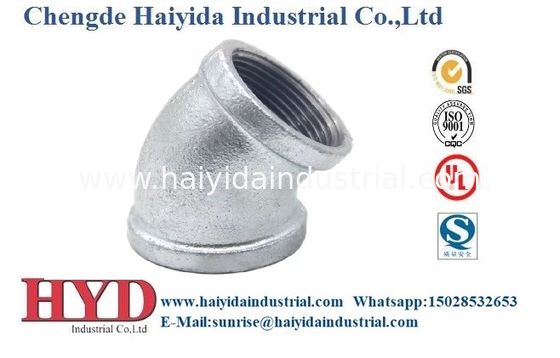 China 1/8 pulgadas 6 pulgadas NPT estándar de hierro maleable tubo de ajuste para HVAC Negro / acabado galvanizado proveedor