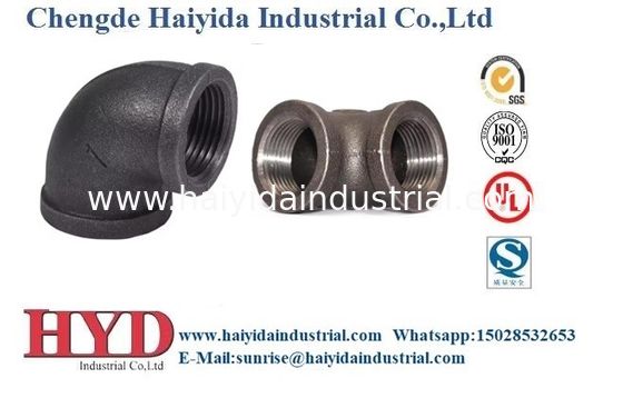 China 1/8 Inch 6 Inch NPT Standard Maleable Pipe de hierro Fitting Galvanized Finish 300 PSIG Rating de presión proveedor
